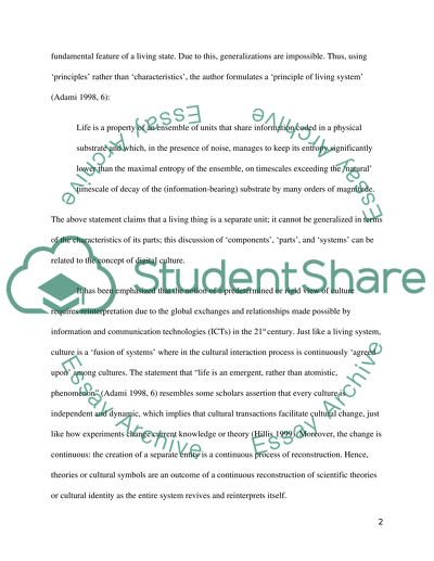 Digital Culture: The New Artifical Life