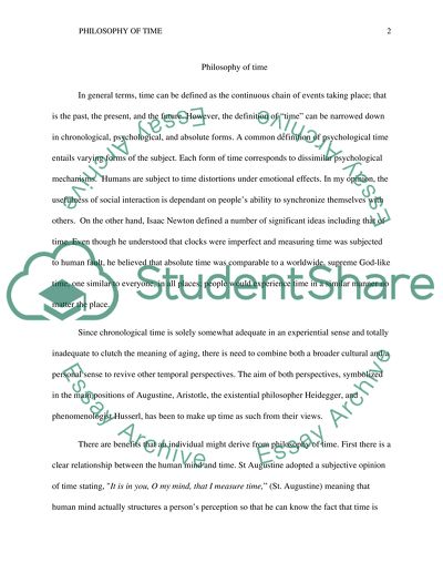 A Philosophy of How to Use Time