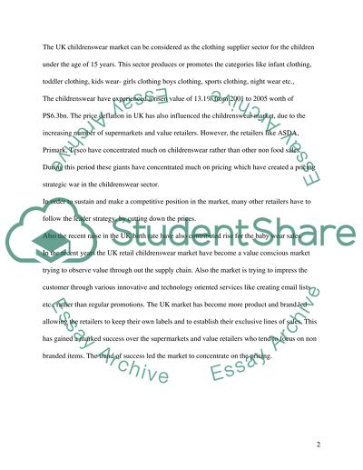 The UK Childrenswear Market