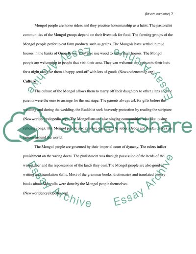 Mongol People - Kublai Khan