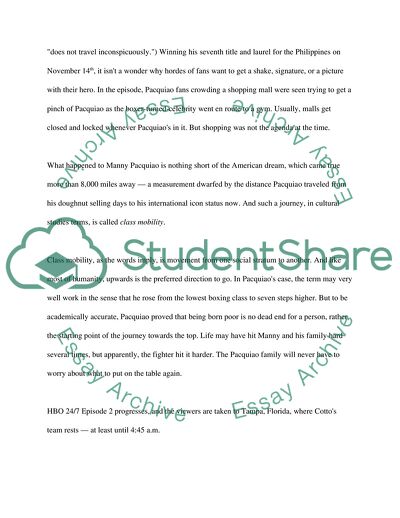 Cultural Studies Final Essay: (To be determined by the writer)