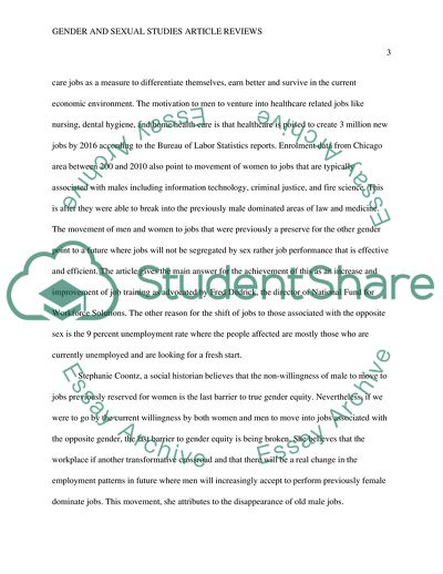 Unemployed Challenging Gender Roles