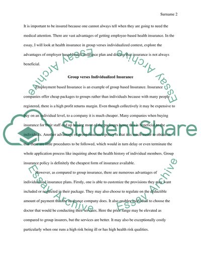 Insurance Is Not Always Beneficial to Employees