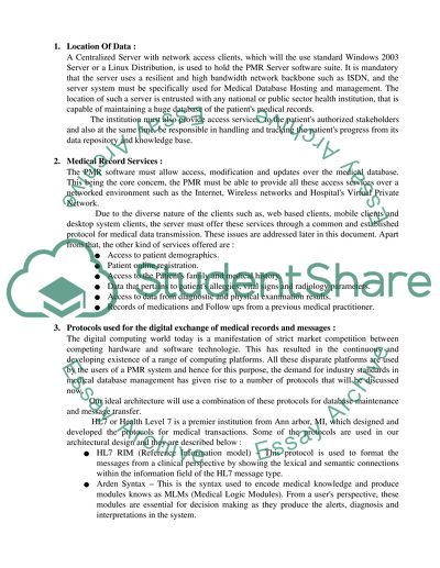 Patient Medical Record System