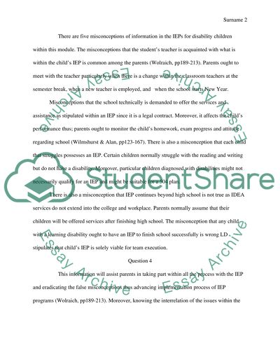 The IEP Process, IEPS and 504 Plans