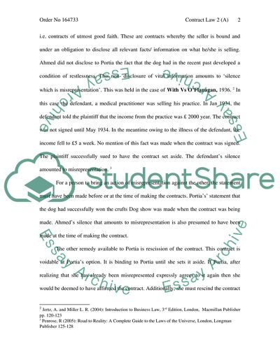 Preliminary Negotiations