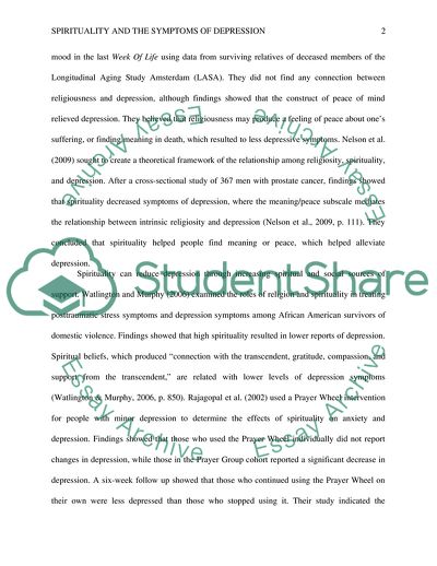 How Can Spirituality Help a Patient Alleviate the Symptoms of Depression