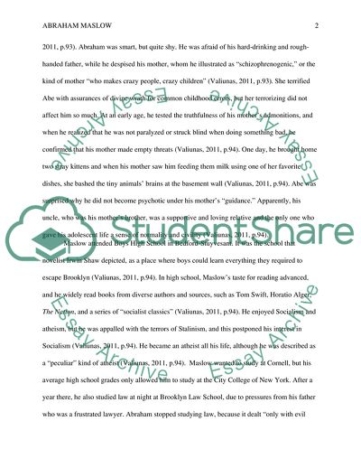 Abraham Maslow and Theory on Human Development