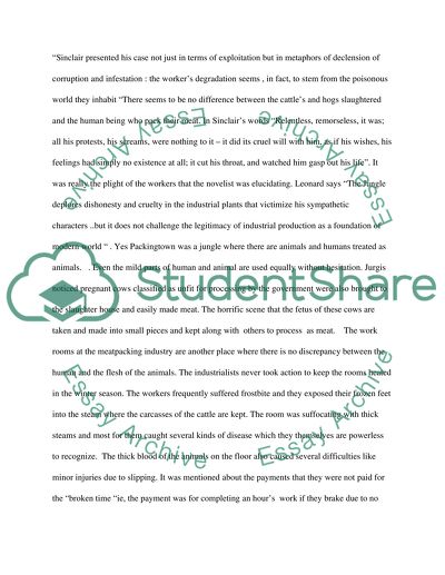 Marxist Critique of Upton Sinclairs