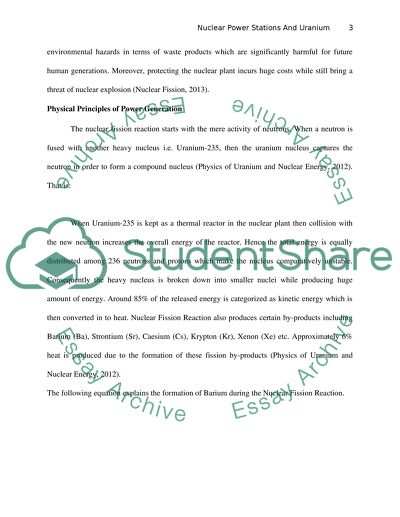 Nuclear Power Stations Based On Fission Of Uranium Essay Nuclear Power Stations Based On Fission Of Uranium Examples Of An Essay Paper also Essay Paper Topics Science Technology Essay