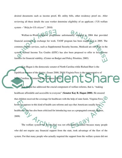 Welfare Reform Issues