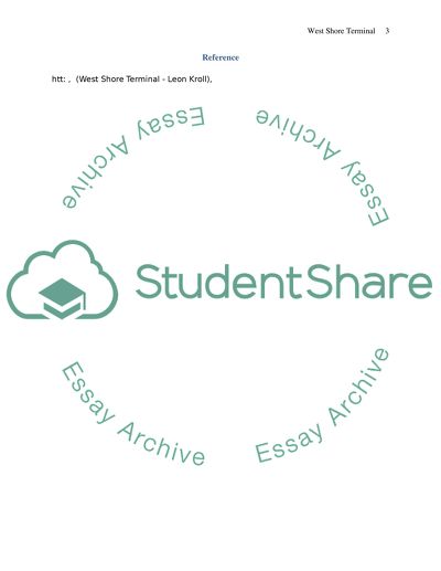 Leon Kroll - West Shore Terminal analysis