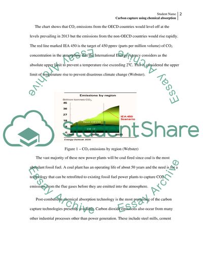 Post-Combustion Carbon Capture Using Chemical Absorption