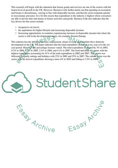 Business opportunities in the leisure goods and activities industry