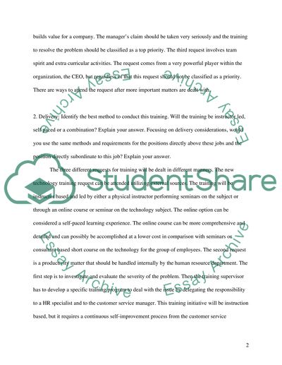 Program Supervisor/Human Resource Traing Program