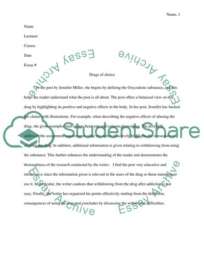 Junvenile Justice- Drugs of Choice-repost