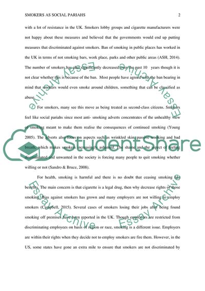 Smokers in Great Britain and the USA