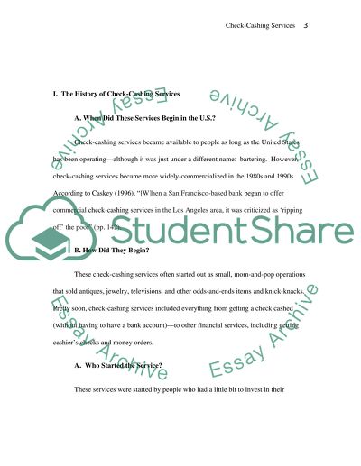 How Check-Cashing Services Impact Low-Income Americans