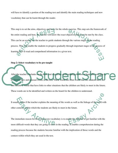 Teaching Reading to Schoolchildren