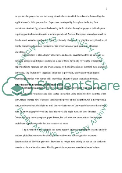 Ancient Chinese Contributions