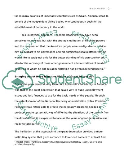 Theodore Roosevelts Philosophy of Government