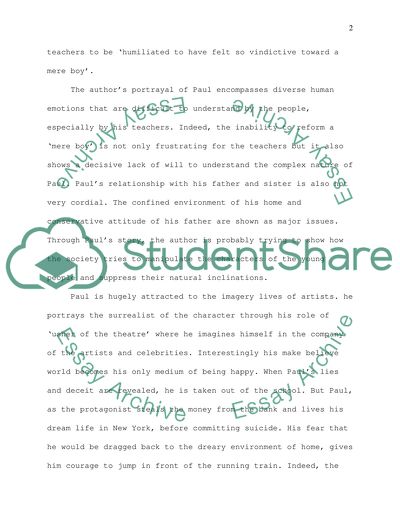 The Case of Paul by Willa Cather