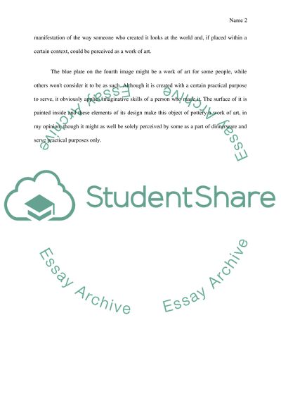 What is Art - Discussion Assignment