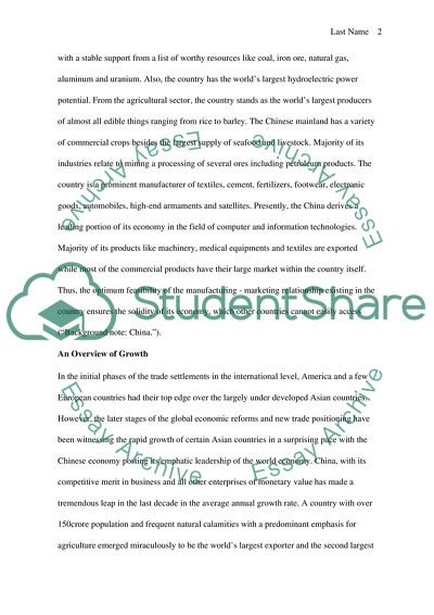 The Chinese Economy in the Conditions of Globalization