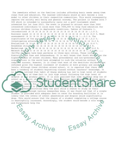 INDIVIDUAL project plan