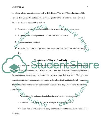 The Marketing Mix of Tide