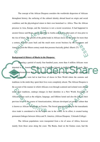 History Of Blacks In The Diaspora, Including America