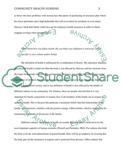 Community Health Nursing