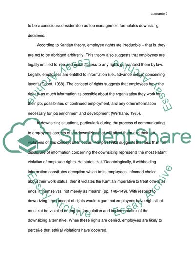 Reduction of People as a Violation of Contract