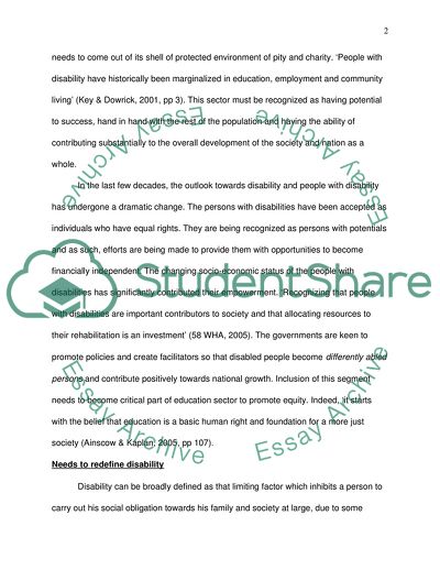 Inclusion of Children with Disability in Education System in Australia