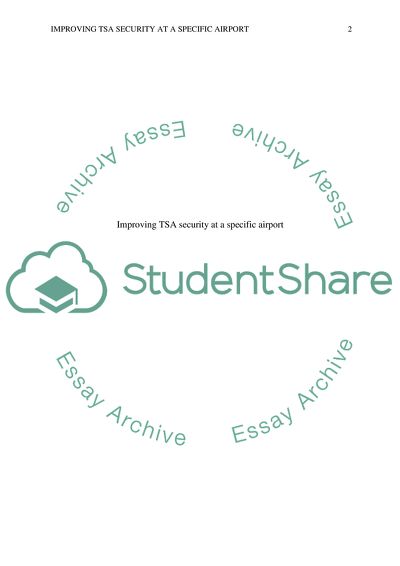 Improving Security at San Francisco International Airport