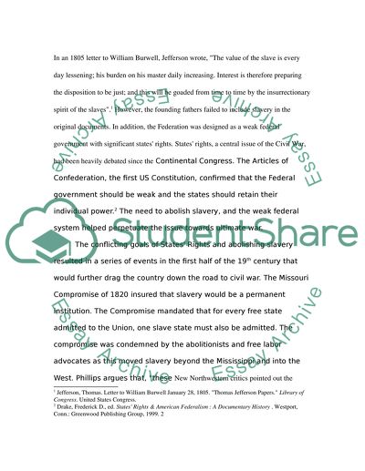 The American Civil War: Slavery Was Not the Only Issue