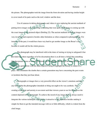 Photographing and photographs