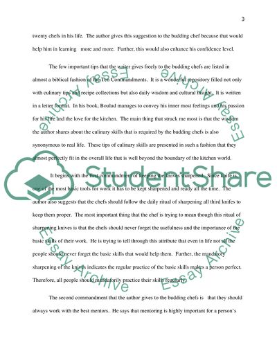 Culinary Arts: Food Service