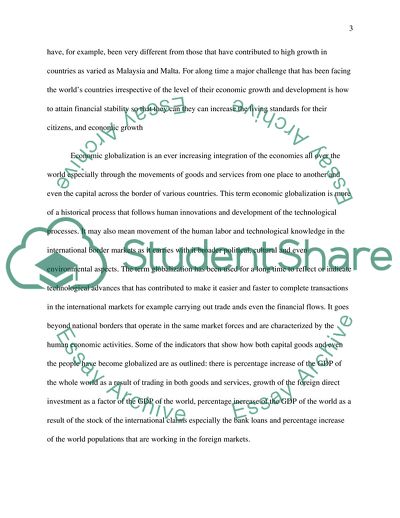 Gains from the Process of Globalization