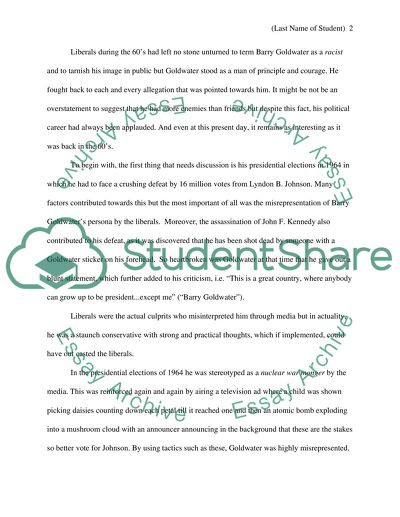 WAS BARRY GOLDWATER MISREPRESENTED BY THE MEDIA