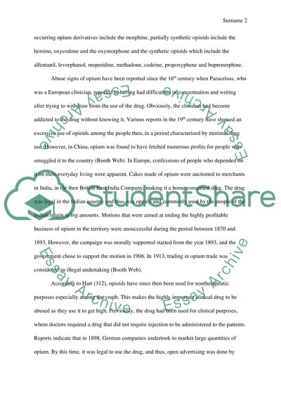 Historical Patterns of Opiate Abuse