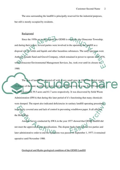 Gloucester Environmental Management Services Landfill