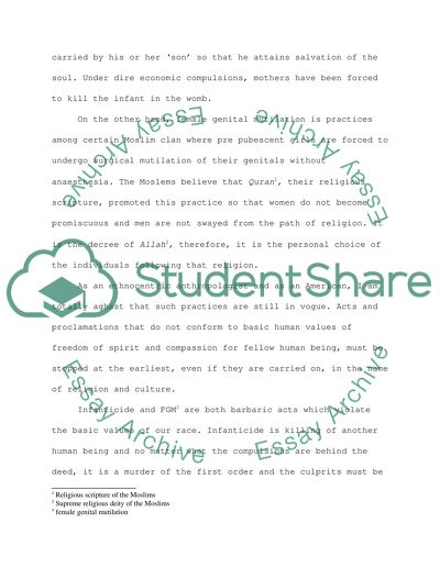 Infanticide essays picture