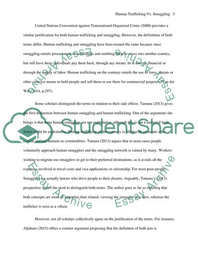 Human Trafficking vs. Smuggling
