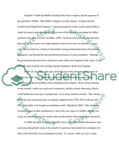 Stock Markets Bubbles