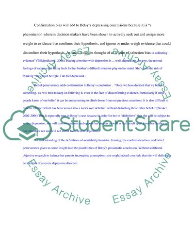 Victim of Servre Depessive Disorder