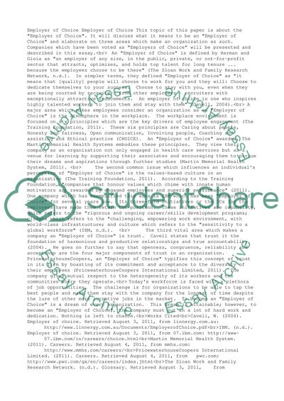 What it means to be an Employer of Choice