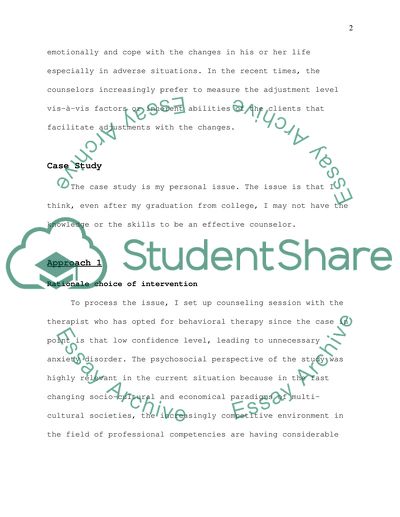 Counseling for People with Psychological Problems