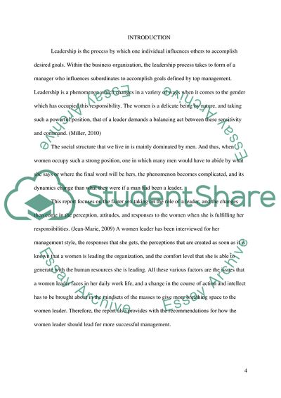 Women in Business and Management