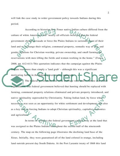 The Federal Government Treatment of American Indians in the Late 19th Century